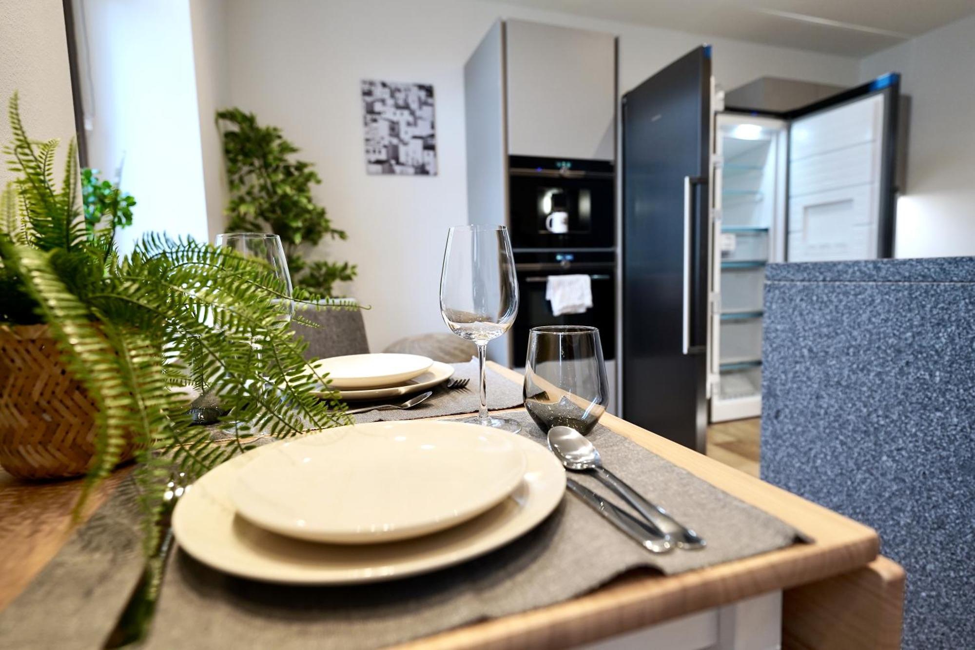 Edler Wohnraum Schlossteich-Suite 3 Sz Mit Zwei Balkonen, Kaffeevollautomat, Kamin, Klima, Lift & Zwei Parkplaetzen Chemnitz Exterior foto